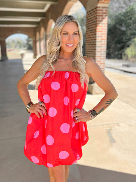 Polka Dot Bubble Dress
