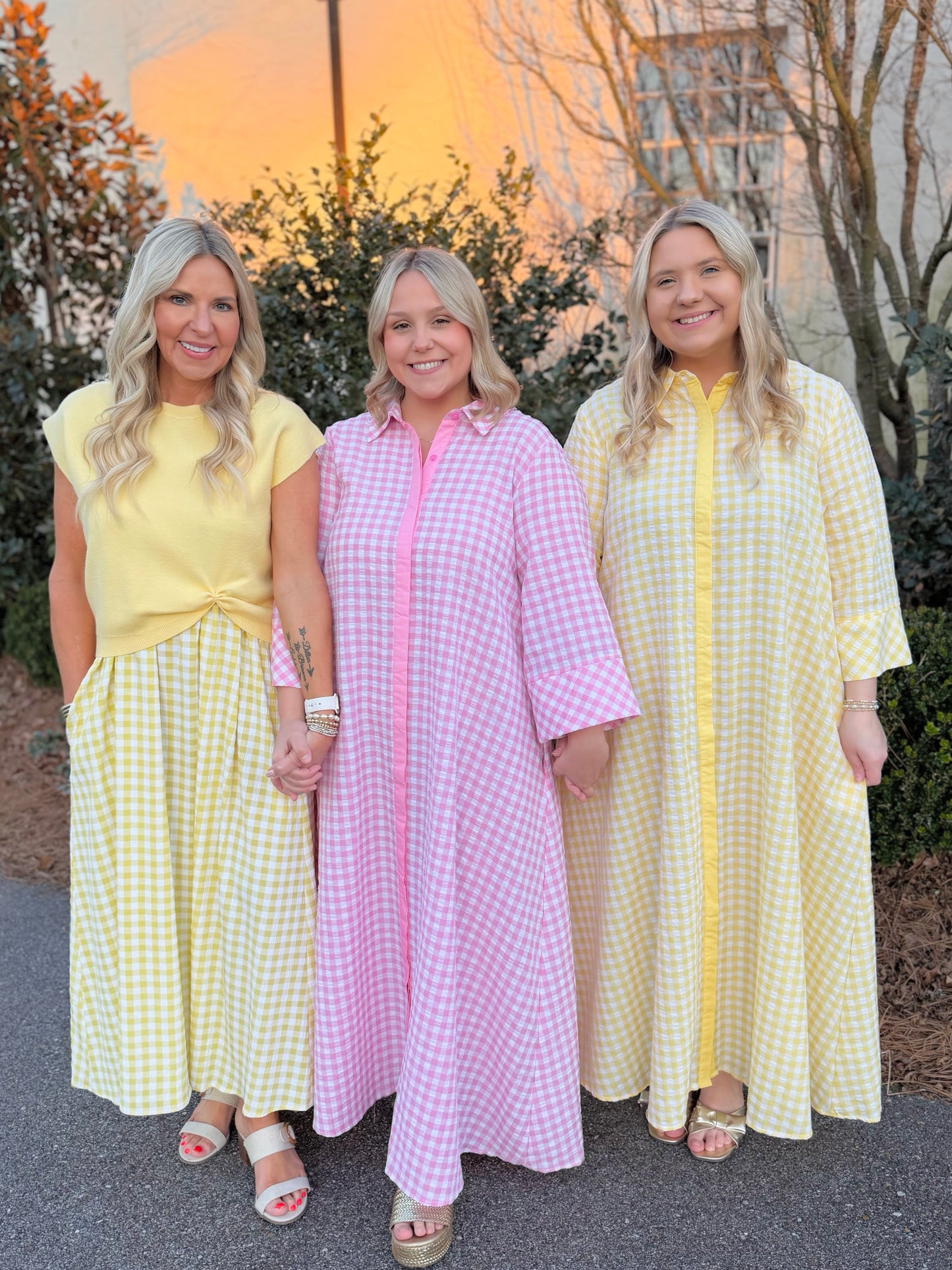 Gingham Midi Dress