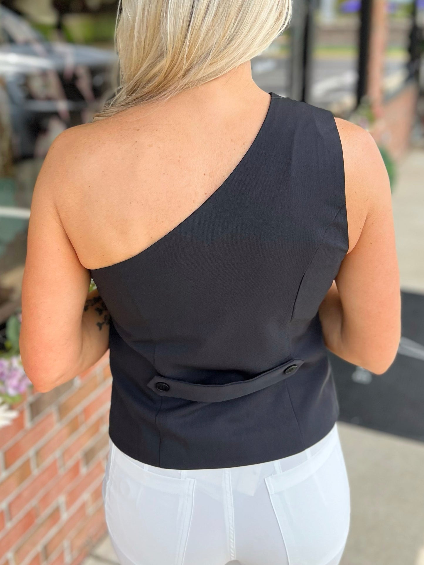 One Shoulder Vest