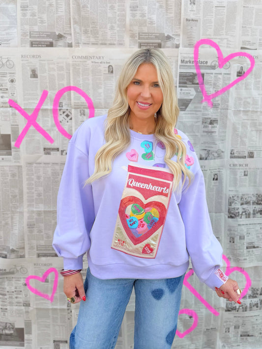 QOS 'Queenhearts' Candy Box Sweatshirt