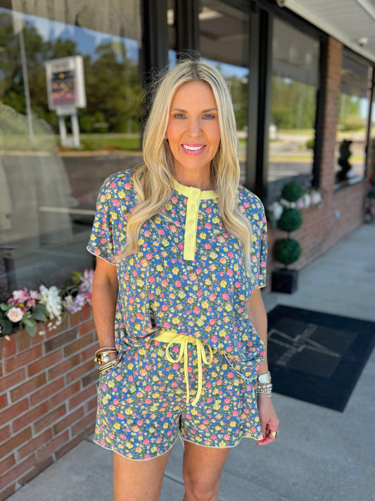Floral Print Short Set