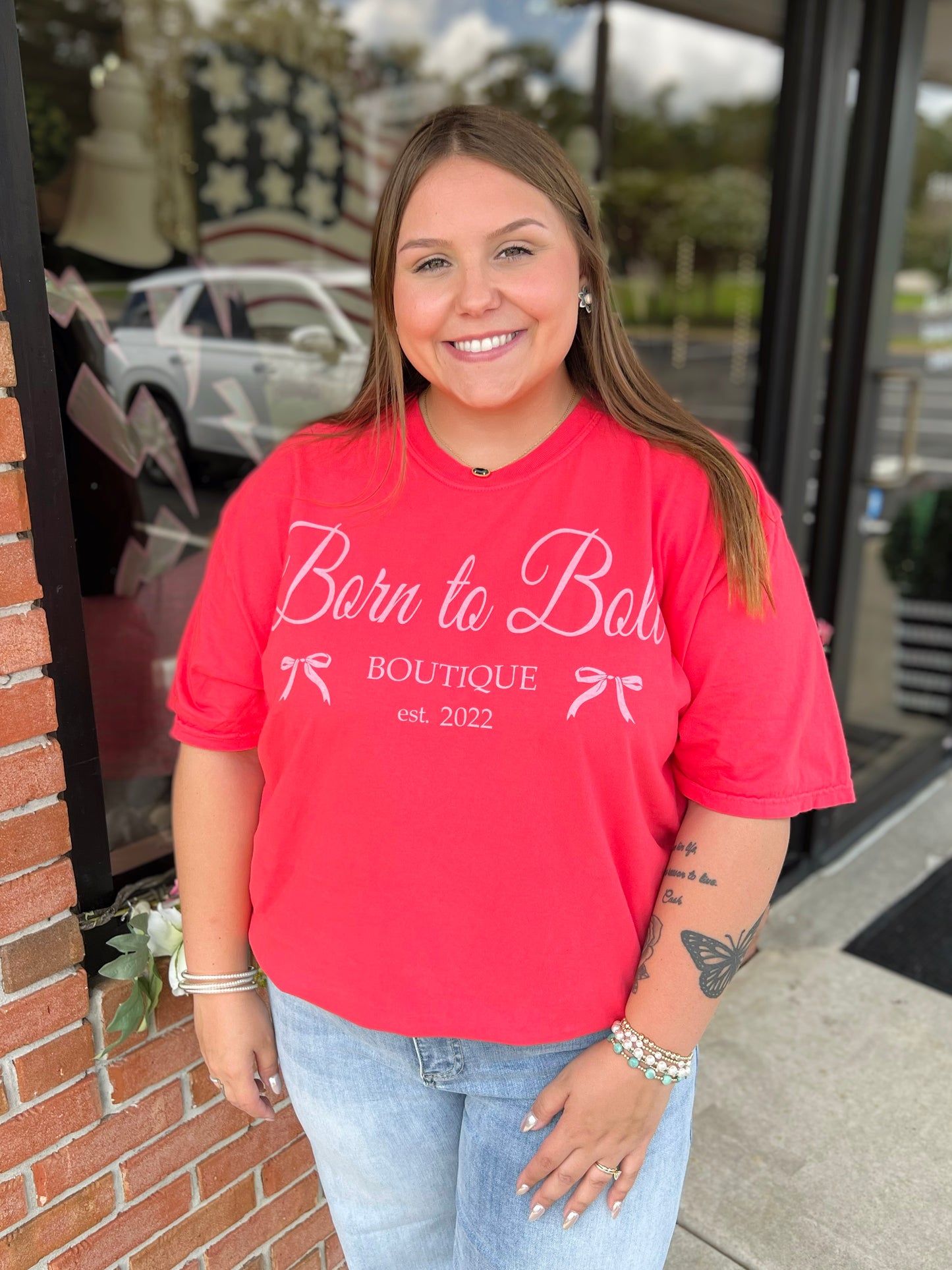 Born to Bolt Custom Bow Tee