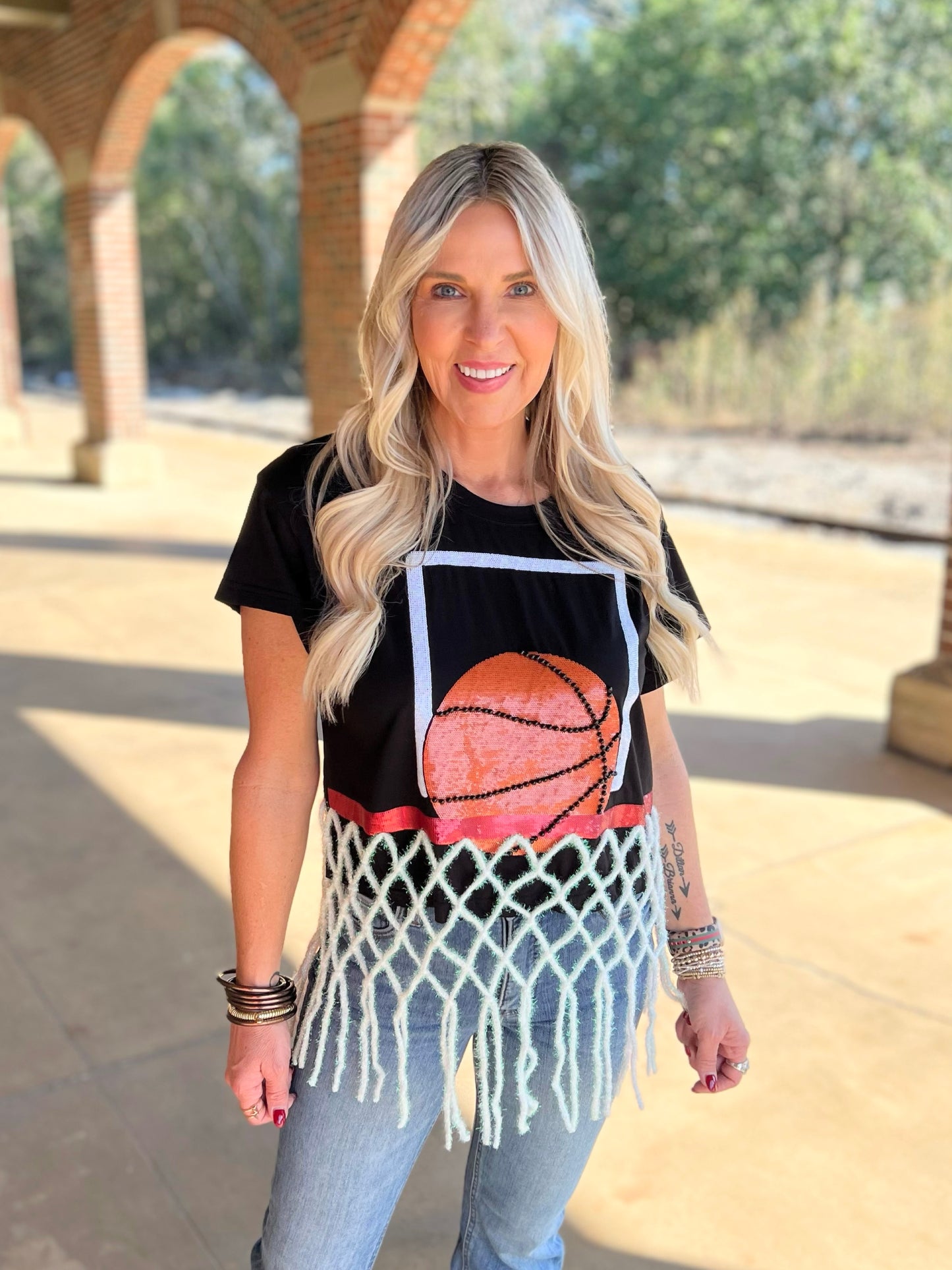 QOS Basketball Net Tee