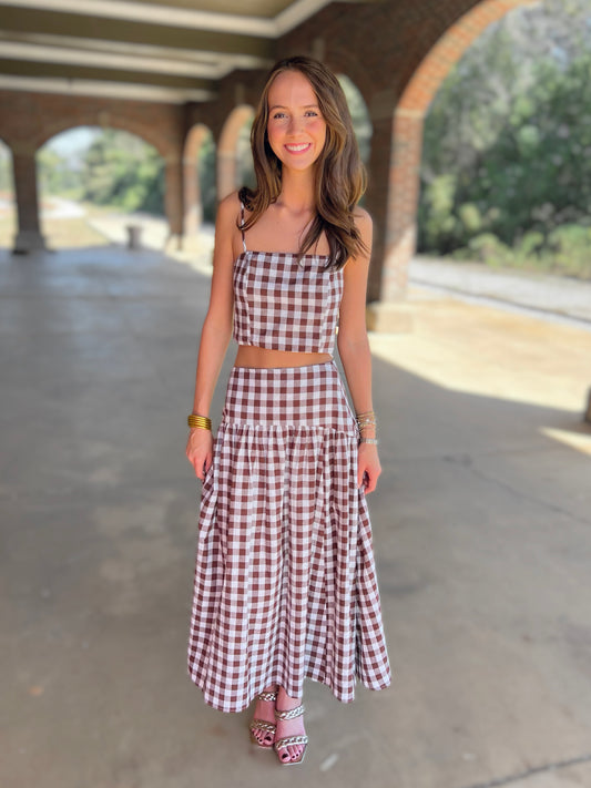 Gingham Crop Top