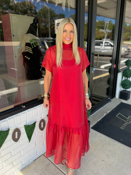 Emily Elegant Midi Dress