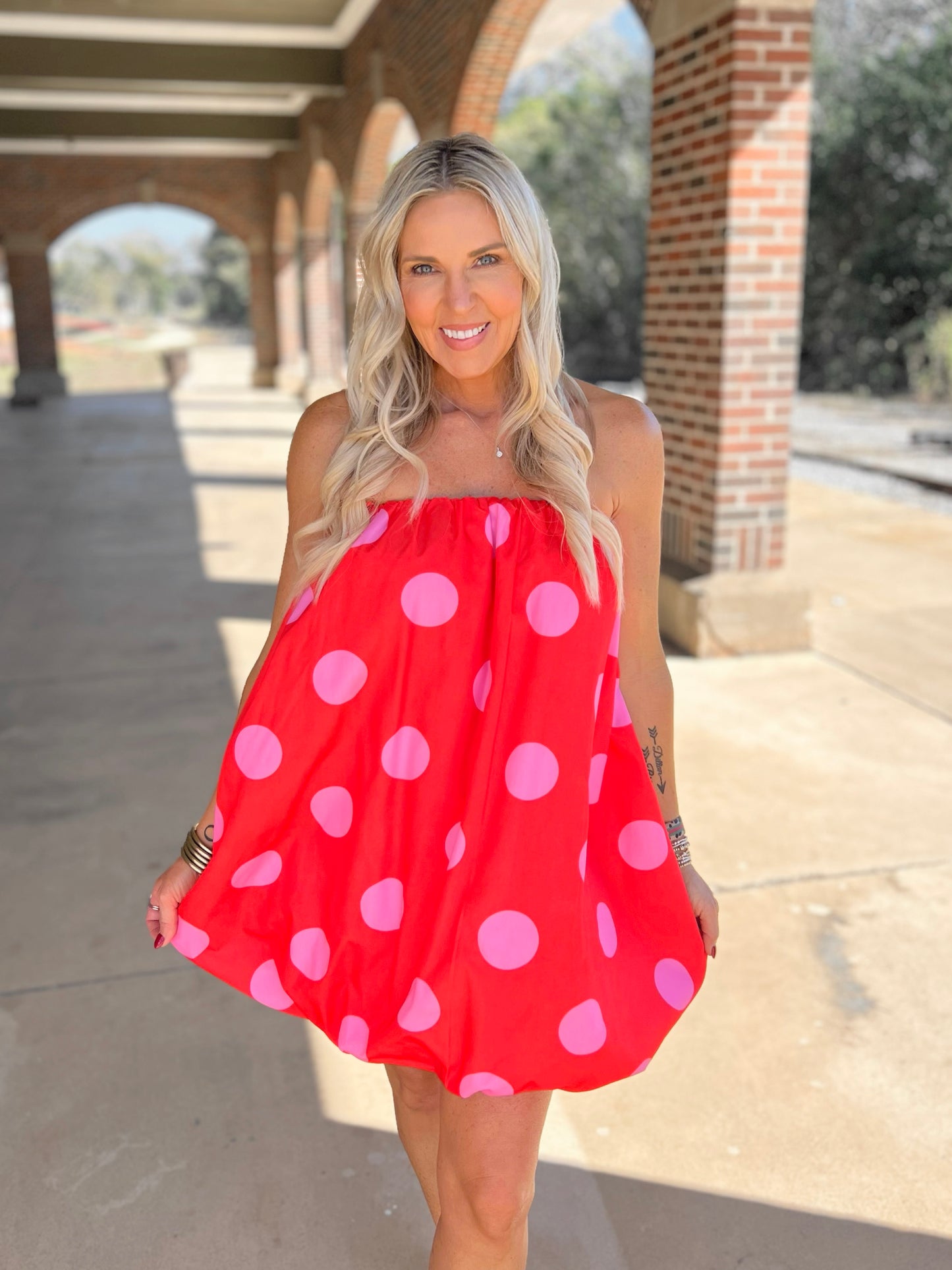 Polka Dot Bubble Dress