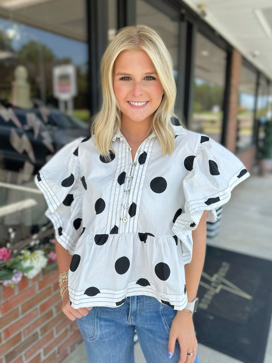 Polka Dot Blouse