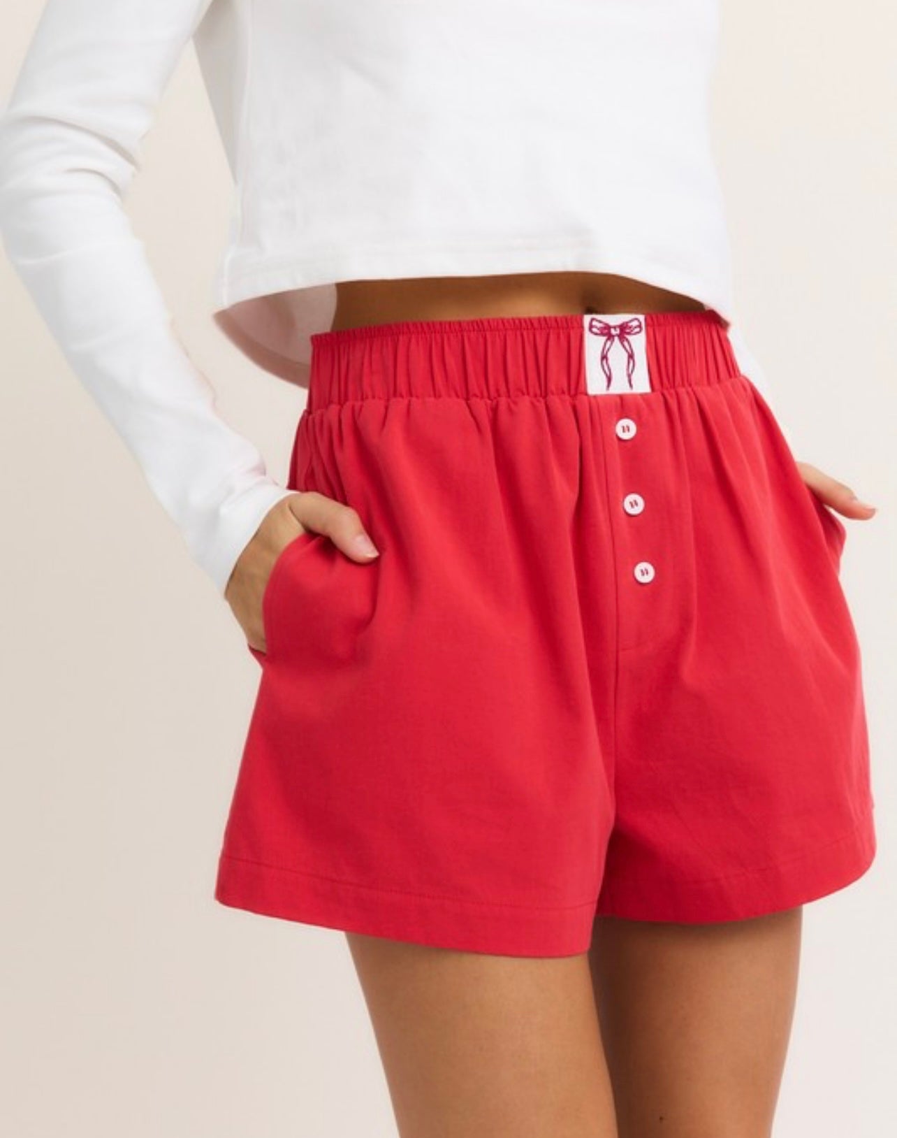 Bow Boxy Shorts