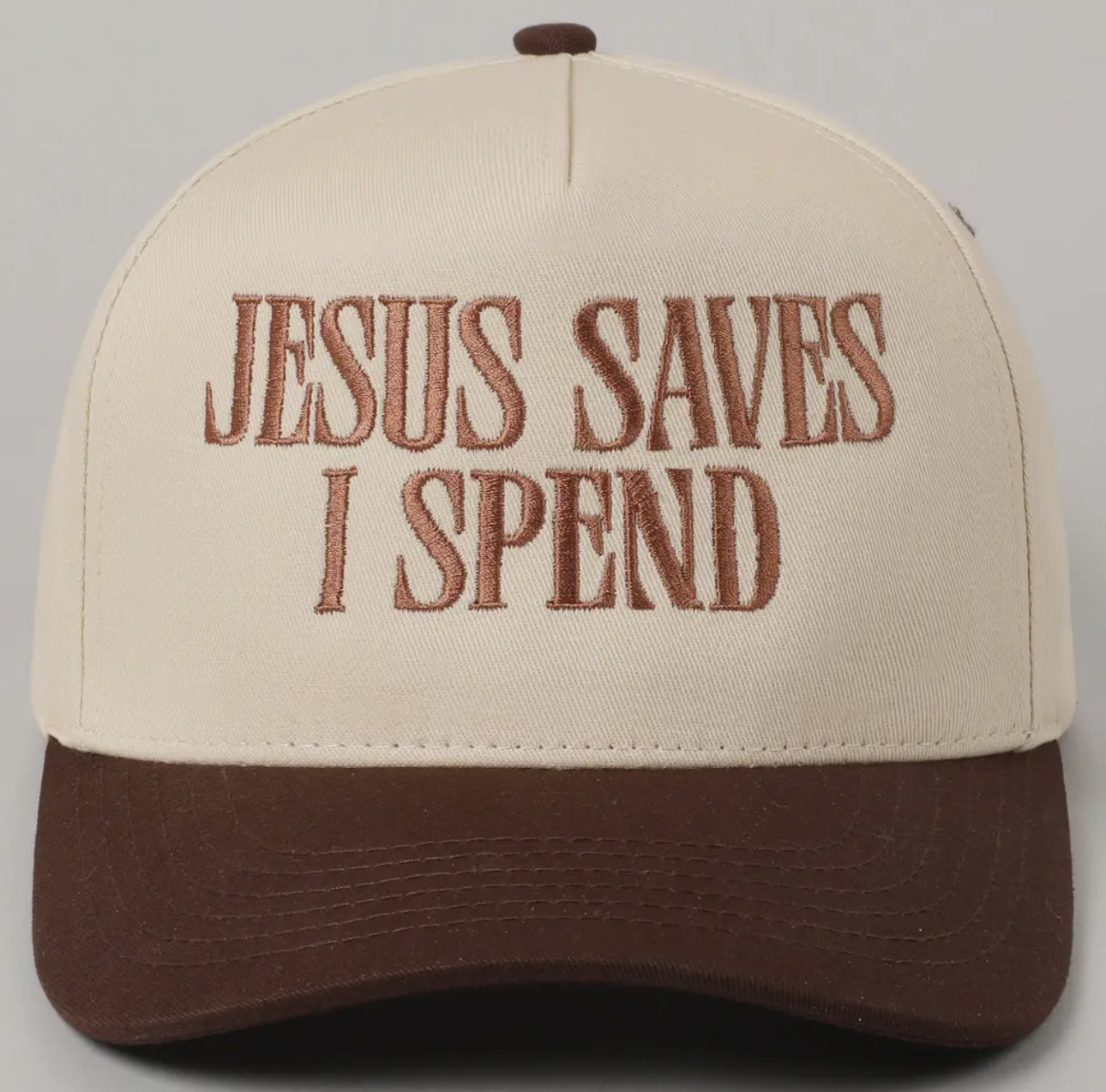 Jesus Saves I Spend Hat