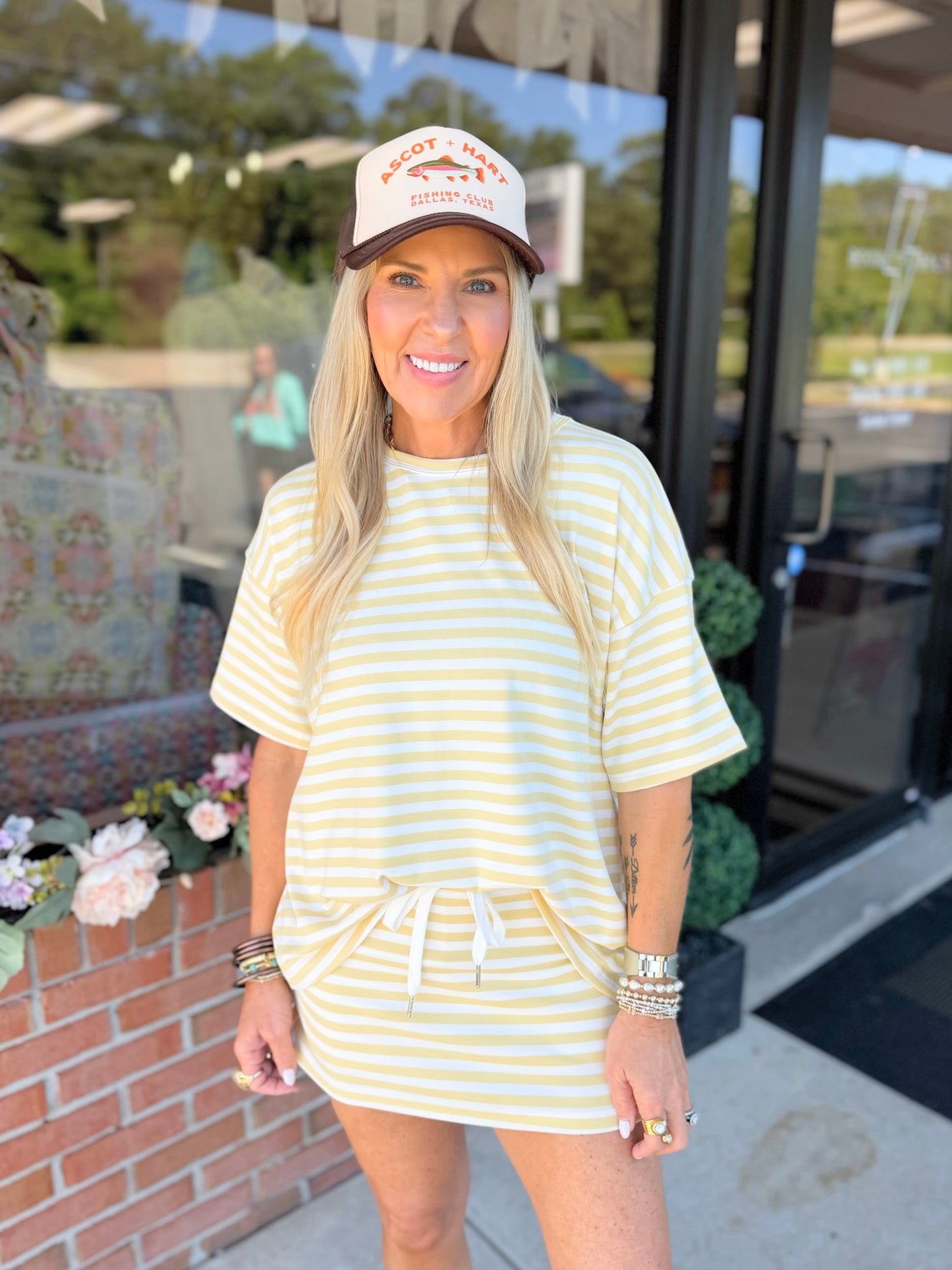 Stacey Stripe Skort Set