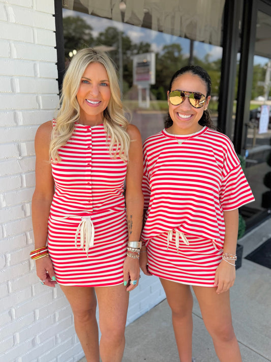 Stacey Stripe Skort