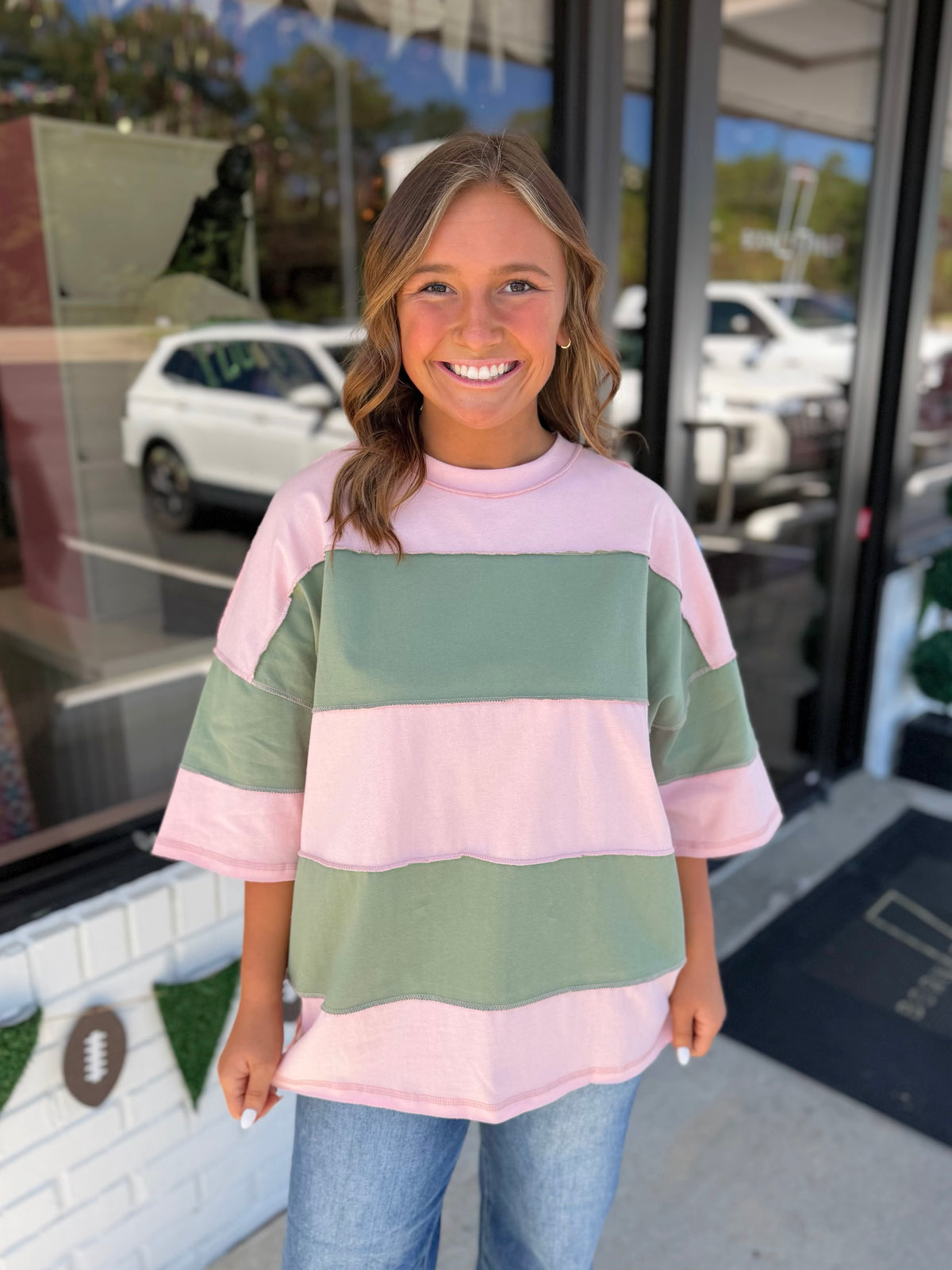 Polly Color Block Tee