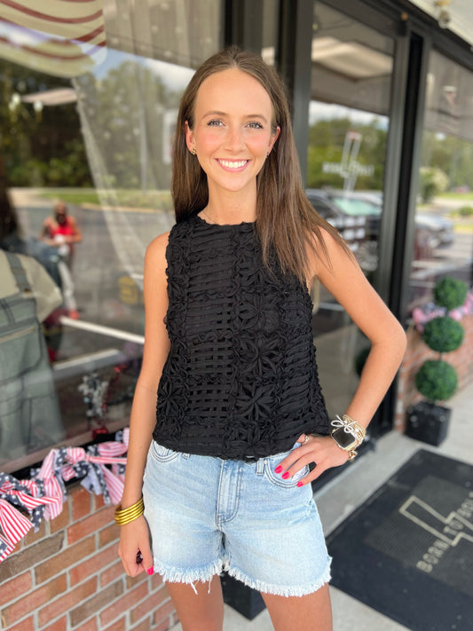 Floral Textured Top