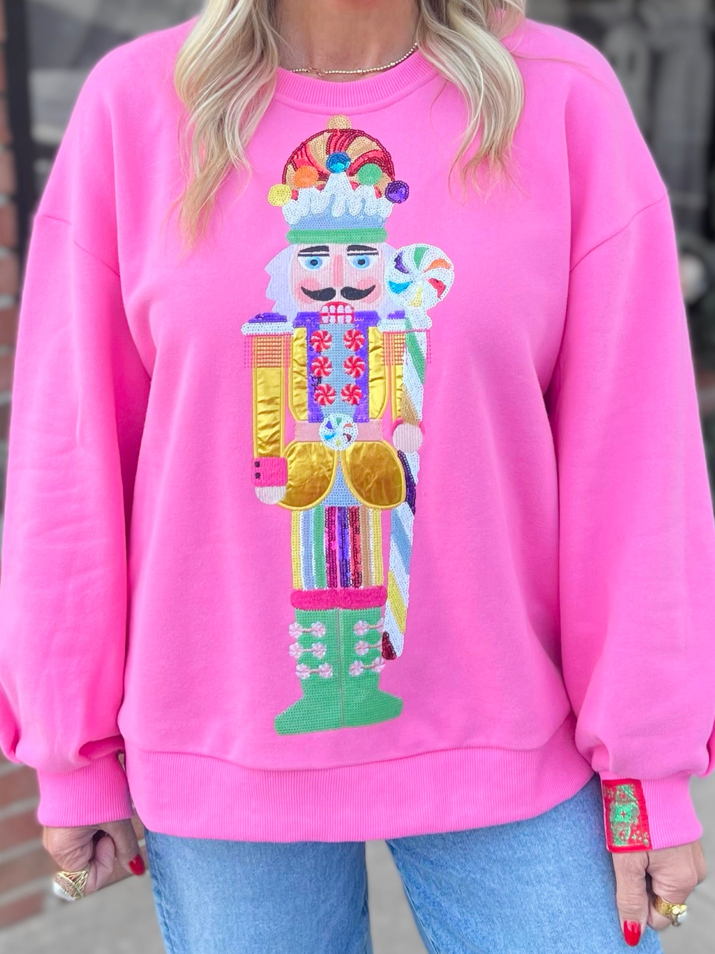 QOS Candyland Nutcracker Sweatshirt