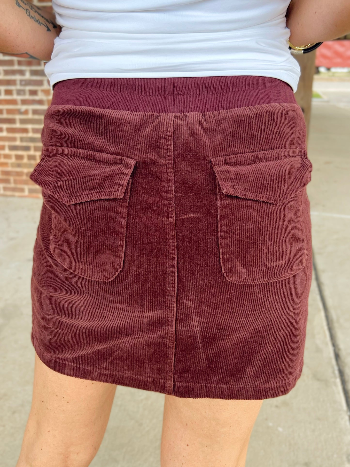 Corduroy Mini Skirt