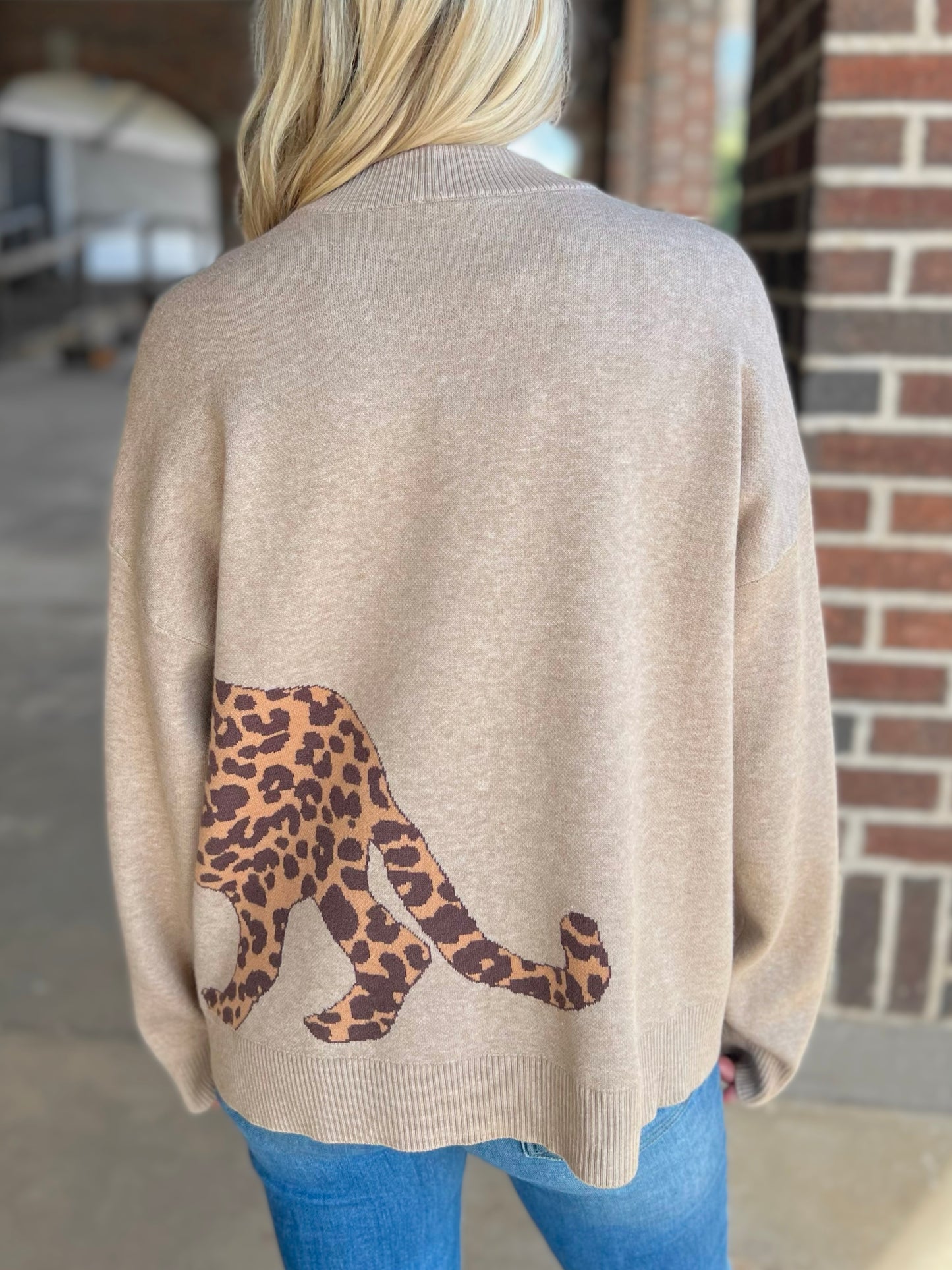 Leopard Knit Sweater