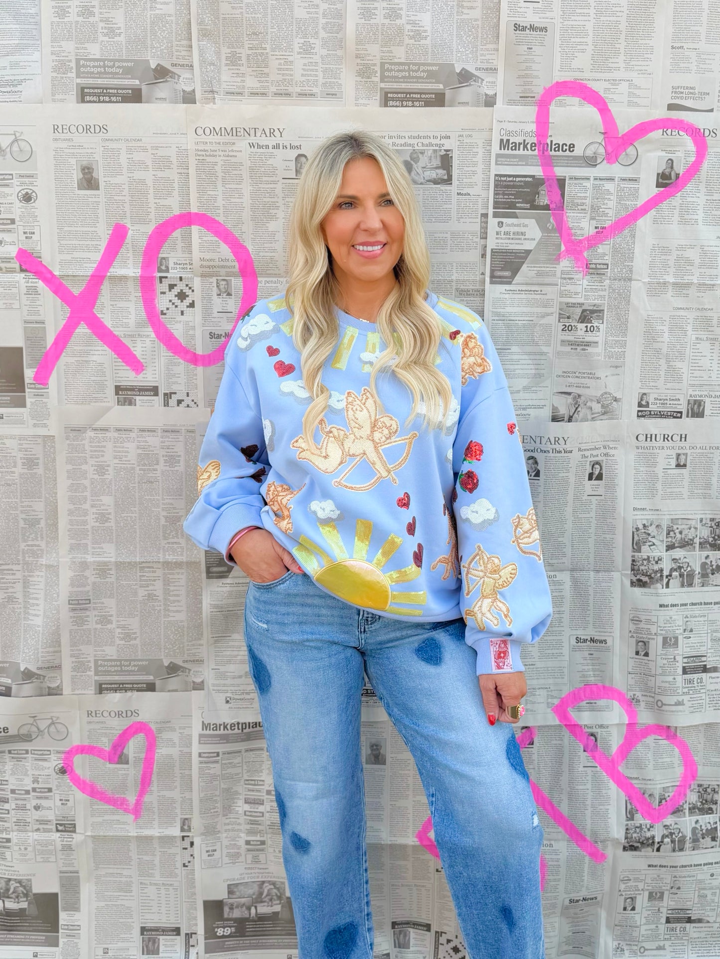 QOS Cupid in the Sky Sweatshirt