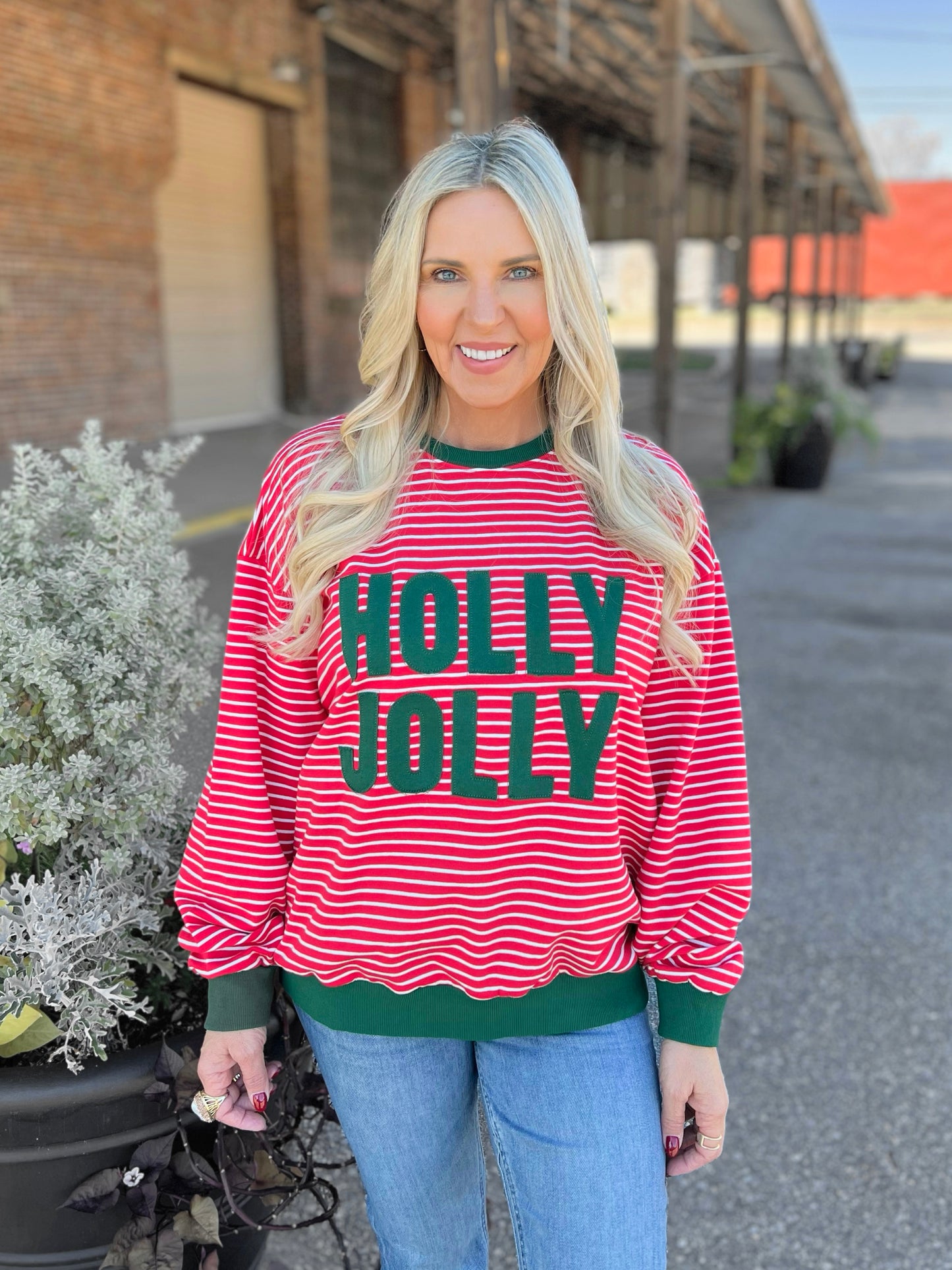 Holly Jolly Stripe Top