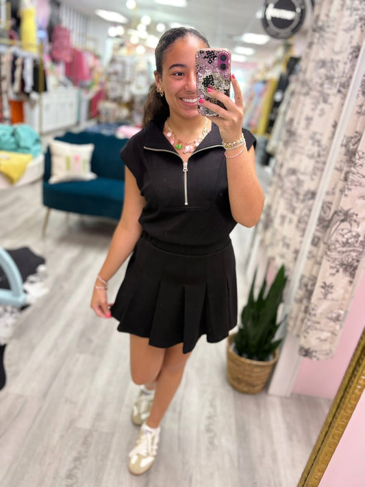 Scuba Pleated Romper