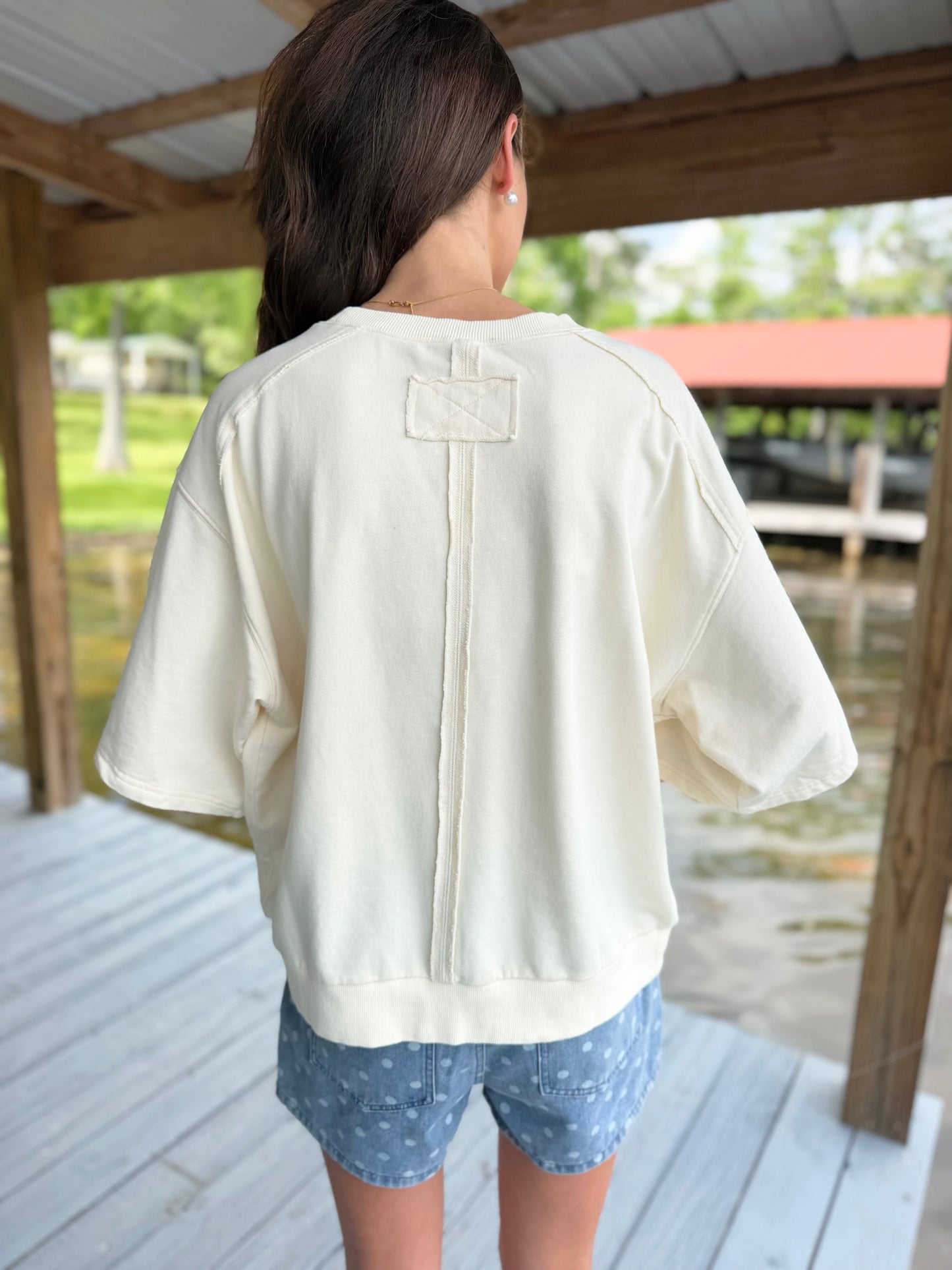 Ribbon Flag Oversized Tee