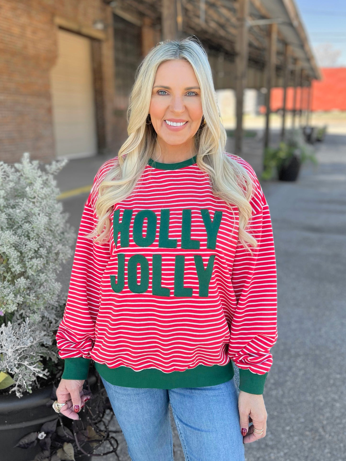 Holly Jolly Stripe Top