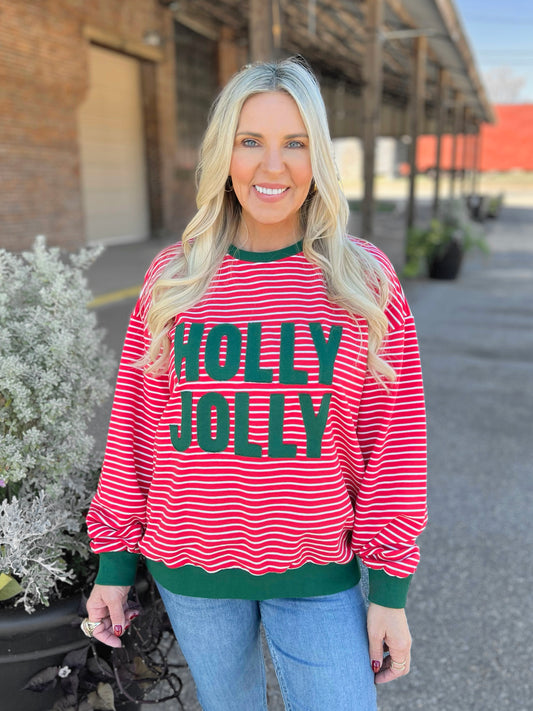 Holly Jolly Stripe Top