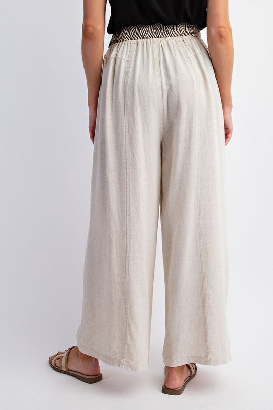 Mineral Washed Linen Pants