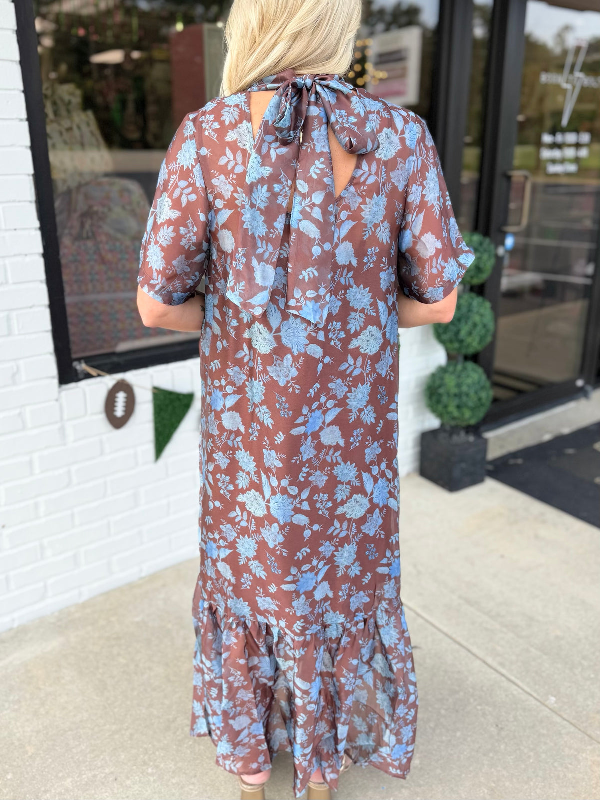 Fall Floral Maxi Dress