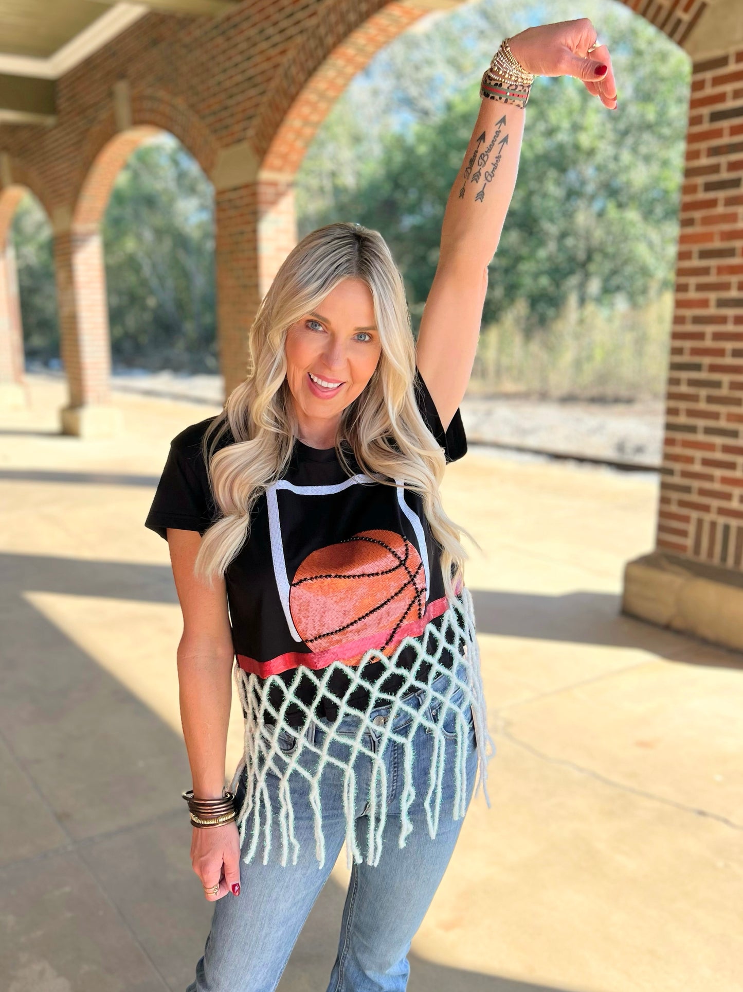 QOS Basketball Net Tee