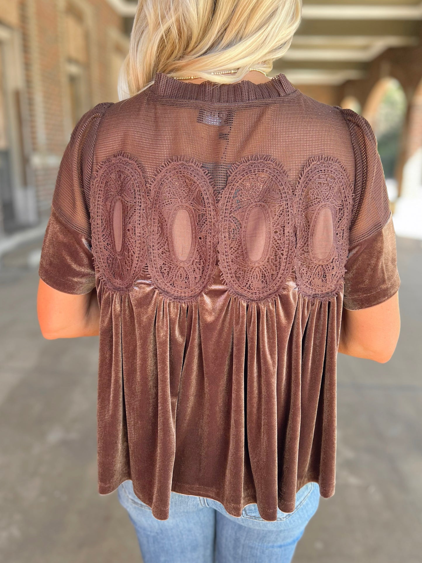 Velvet Lace Top