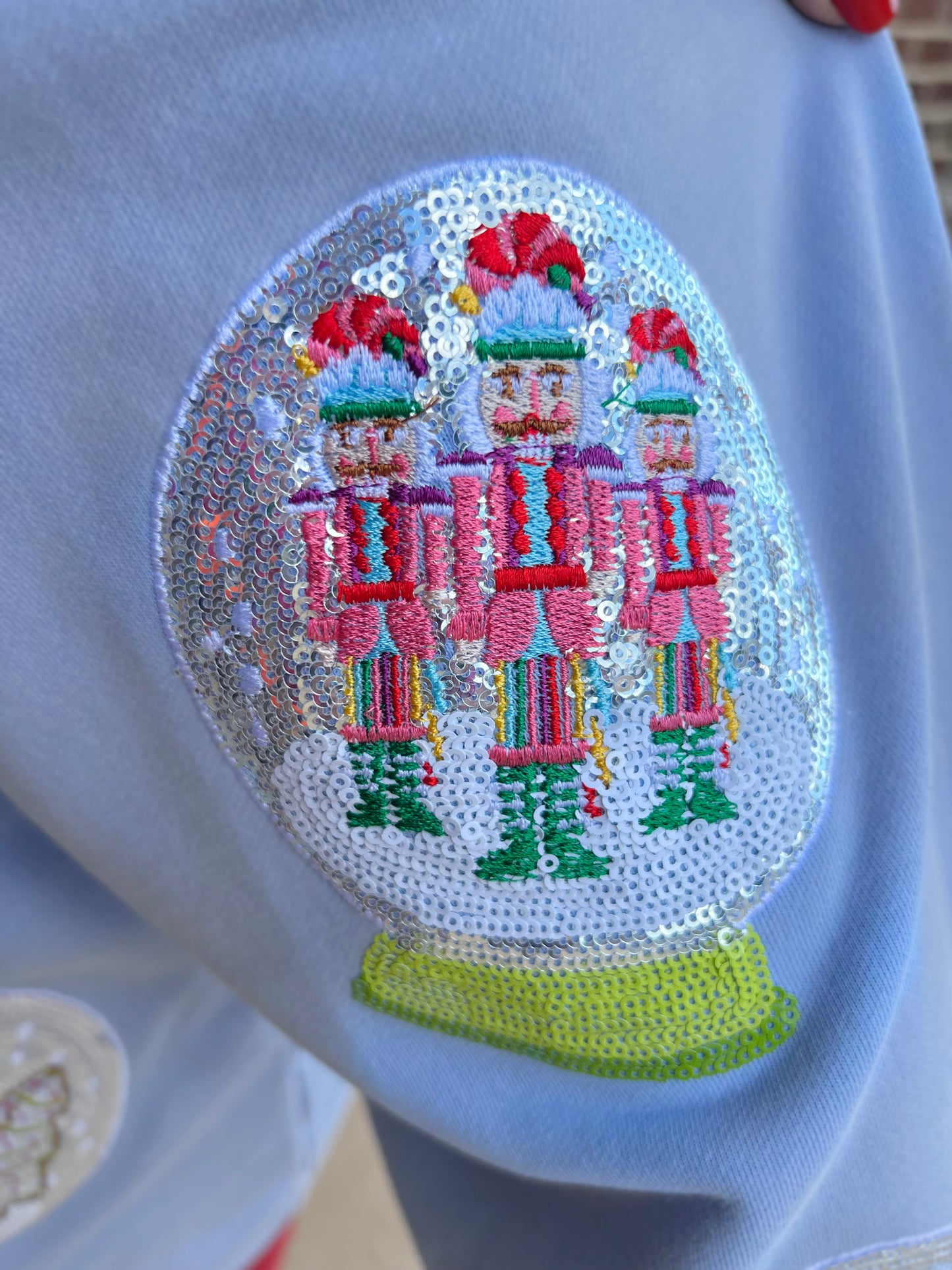 QOS Christmas Snow Globe Sweatshirt