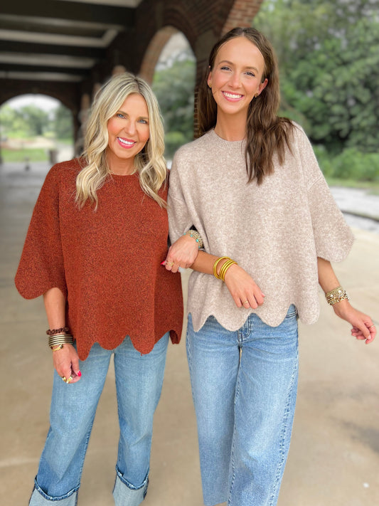 Simply Scalloped Sweater