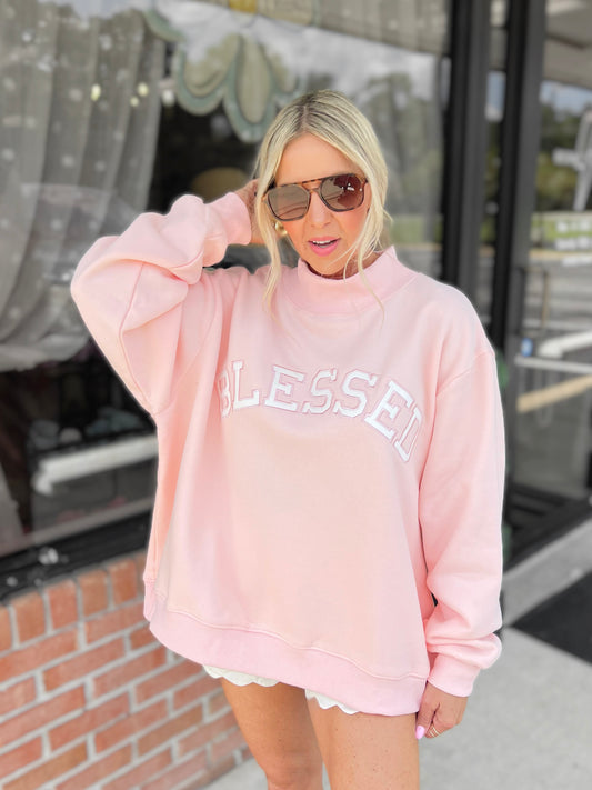 Blessed Mockneck Sweatshirt