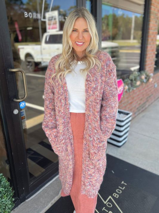 Multi-Color Knit Cardigan