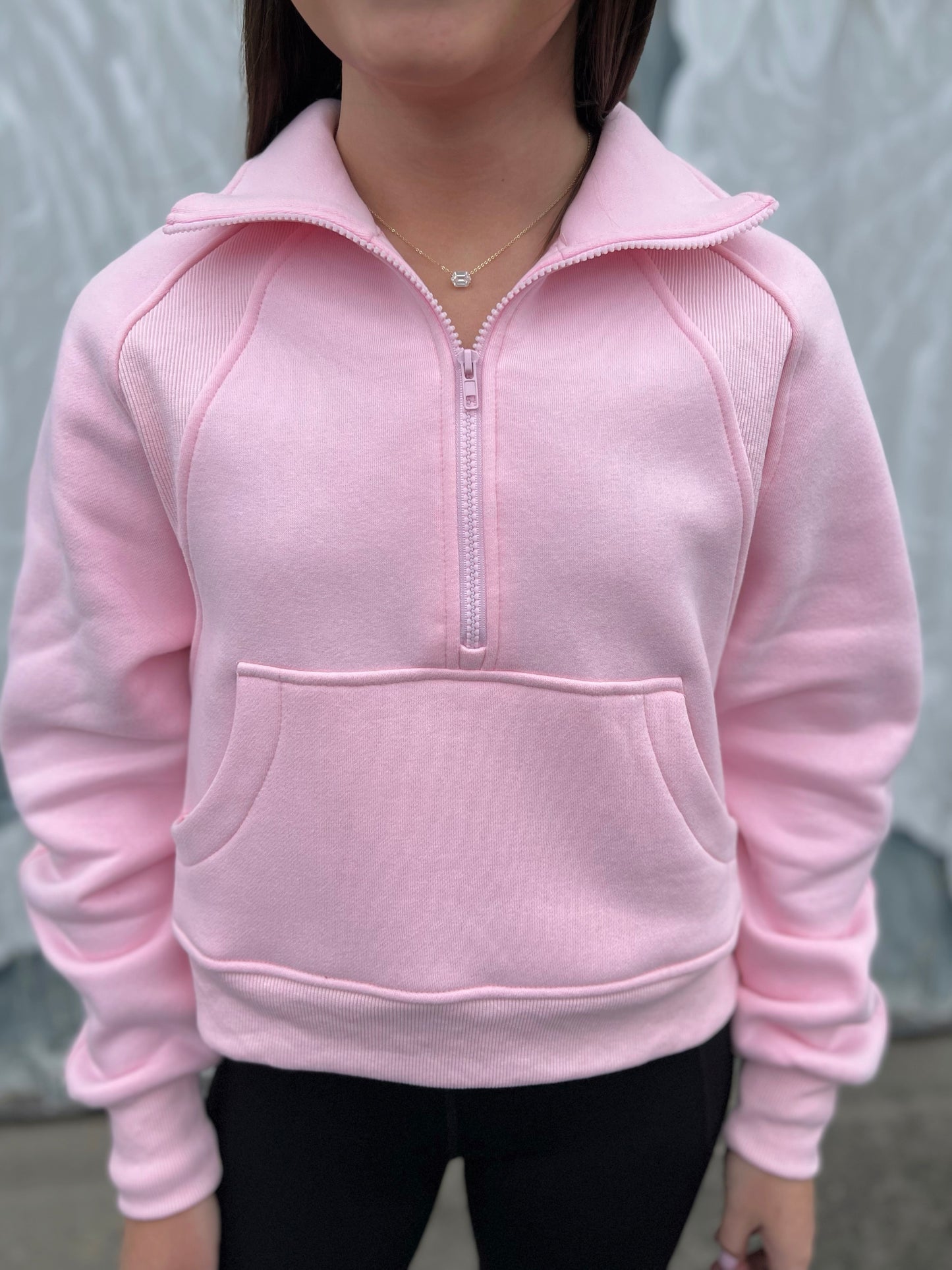 Dove Funnel Neck Half Zip