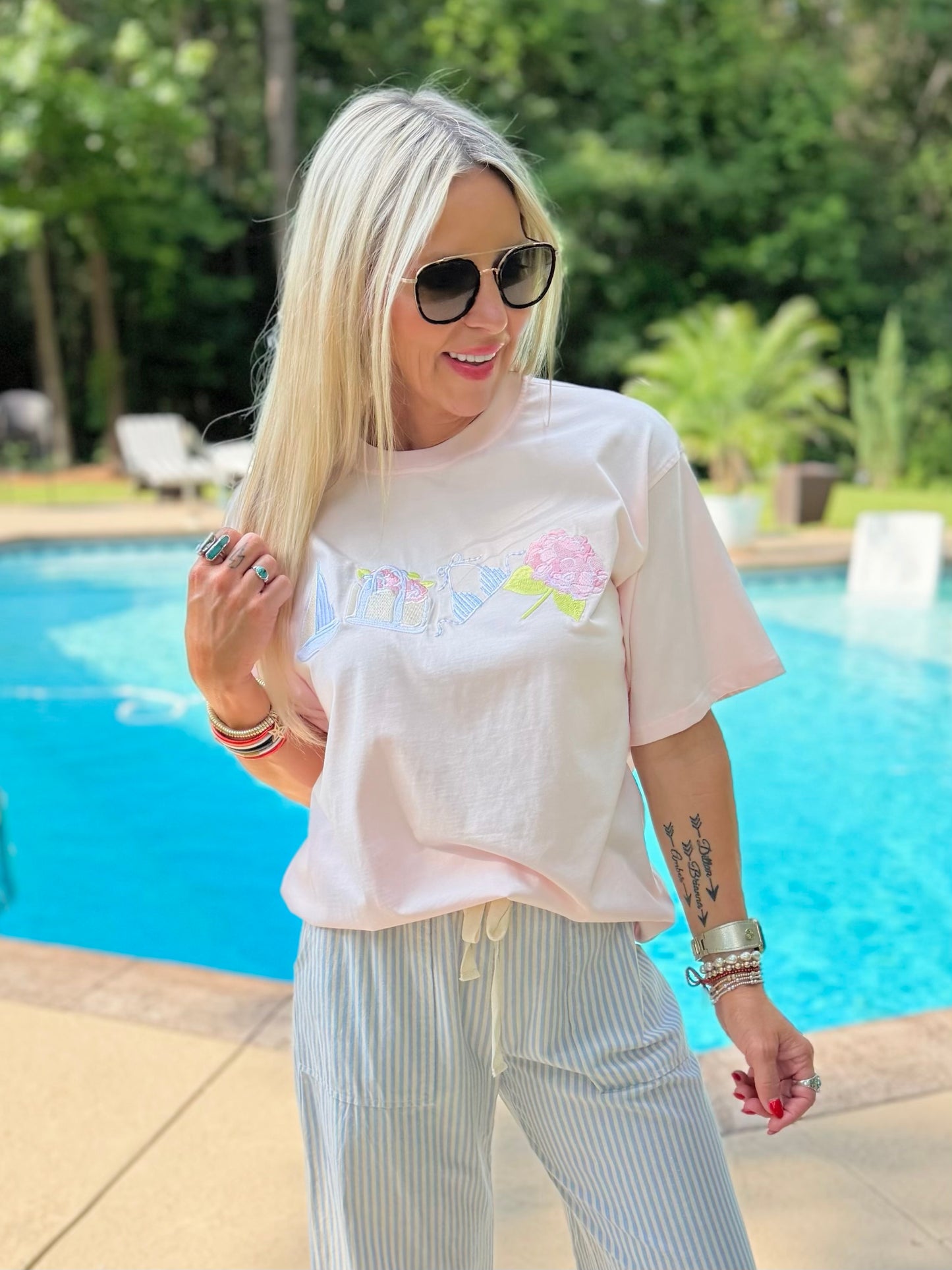 Summer Icon Embroidered Tee