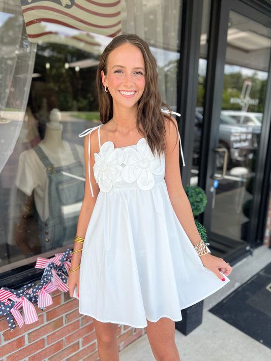 Flower Mini Dress