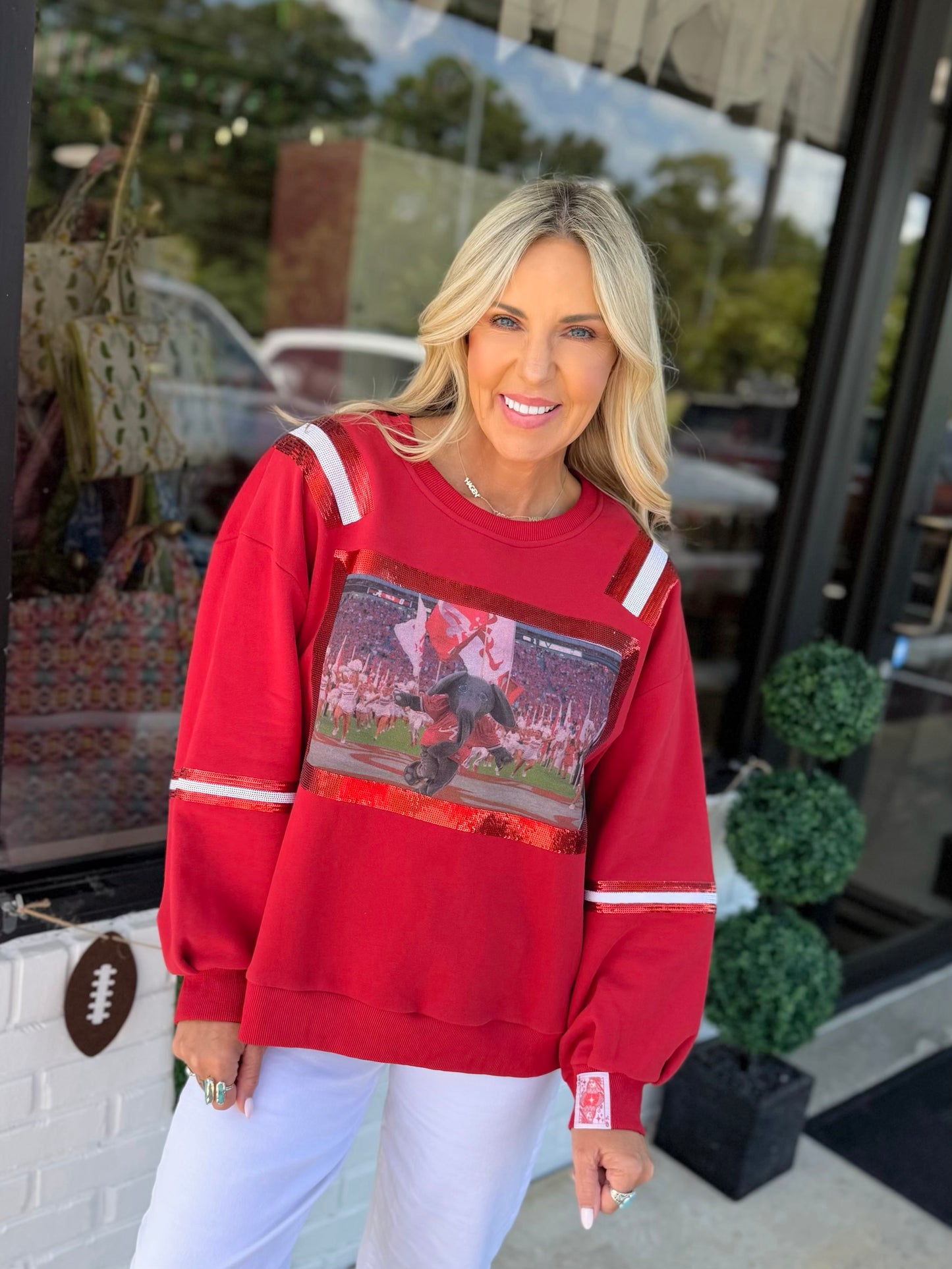 QOS Licensed Bama Mascot Image Sweatshirt