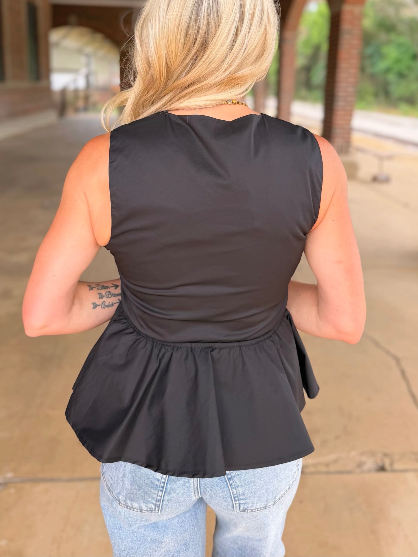 Bow Detail Top
