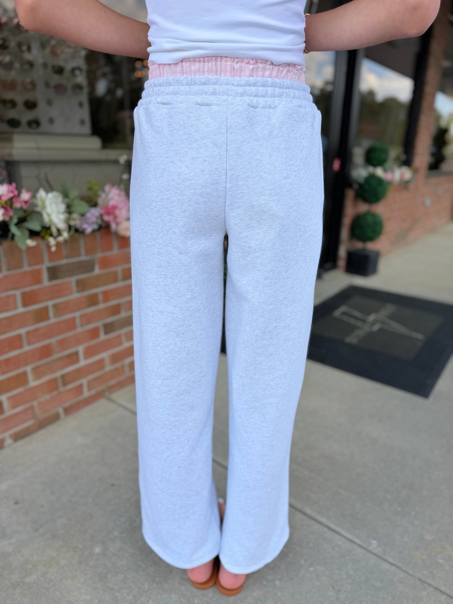 Peekaboo Plaid Boxer Sweatpants