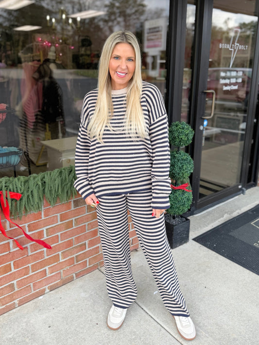 Crewneck Stripe Set