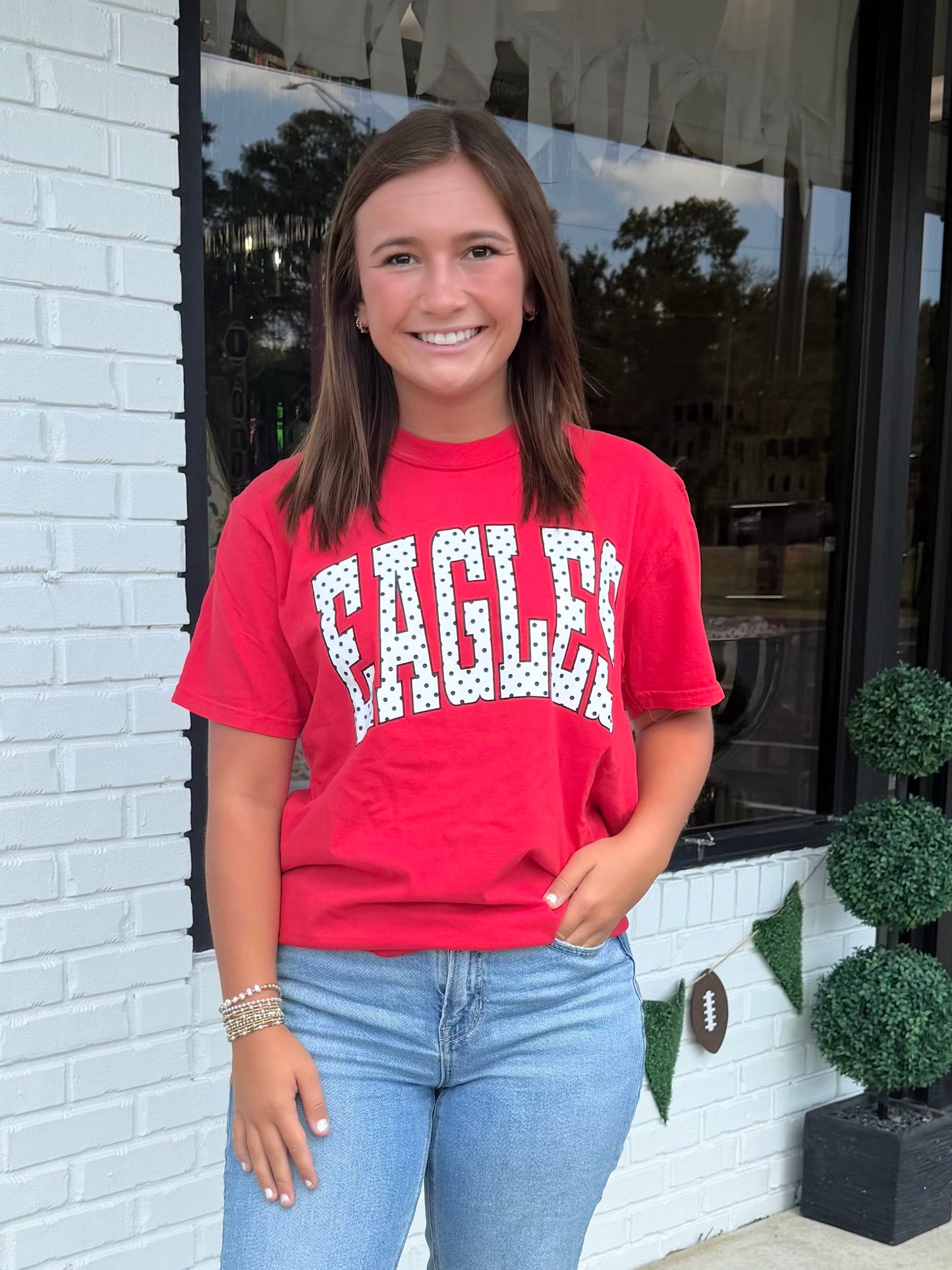 "EAGLES" Polka Dot CC Tee