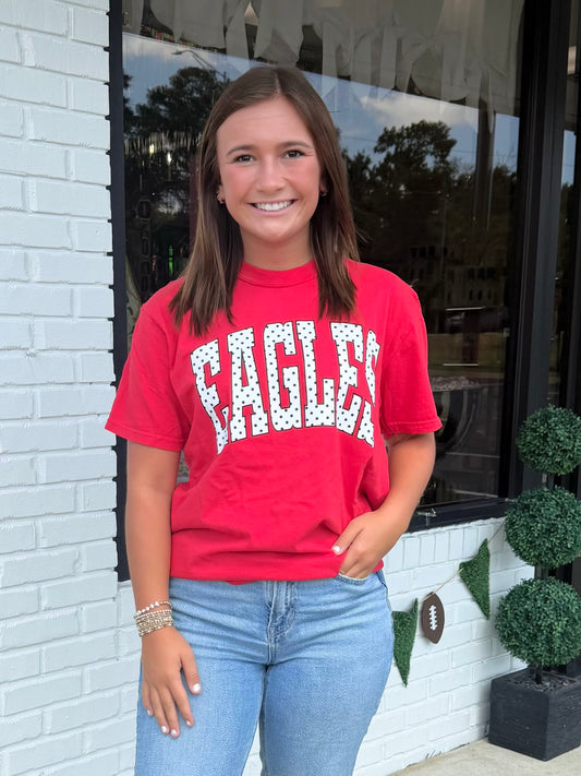 "EAGLES" Polka Dot CC Tee