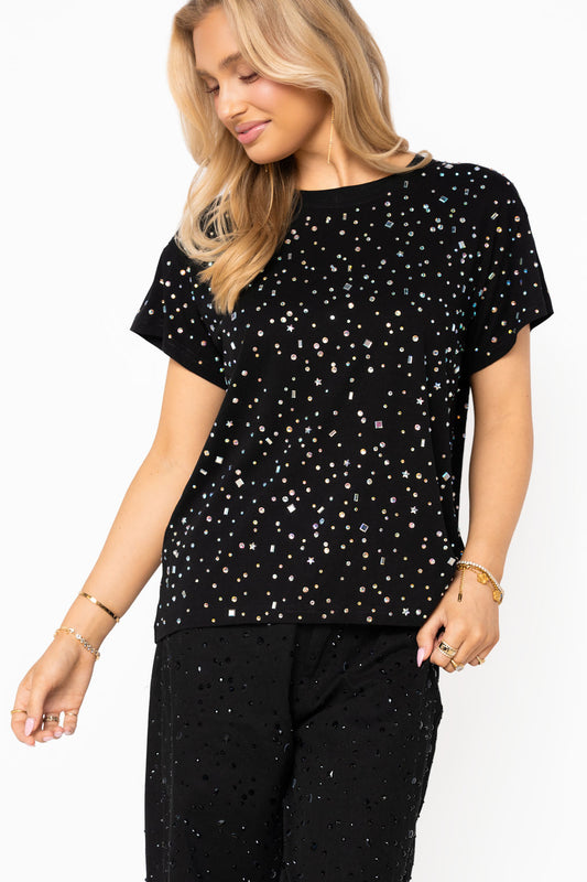 QOS Multi Rhinestone Tee
