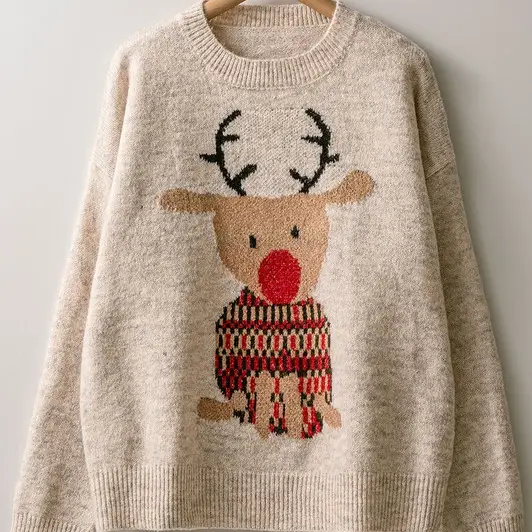 Reindeer Crewneck Sweater