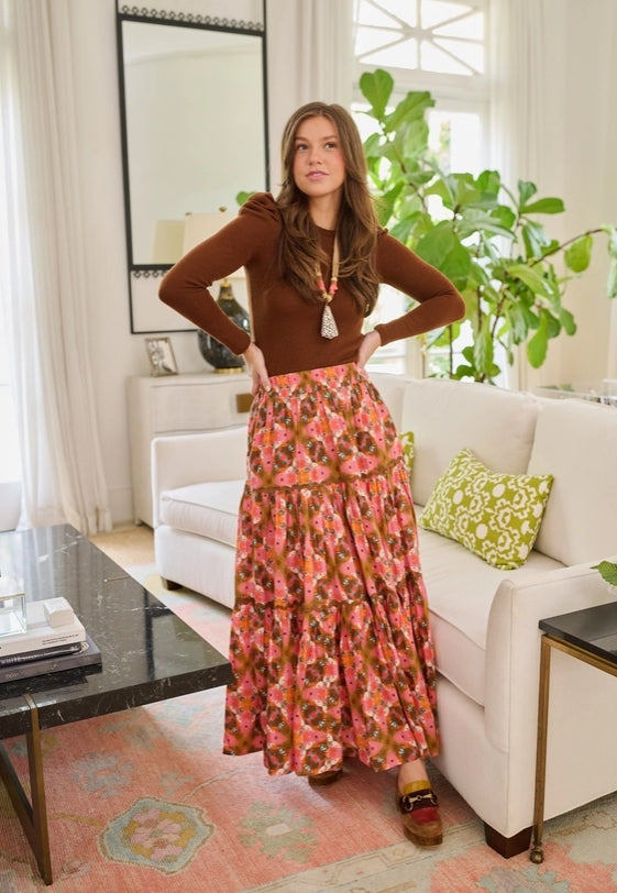 Jess Tiered Maxi Skirt