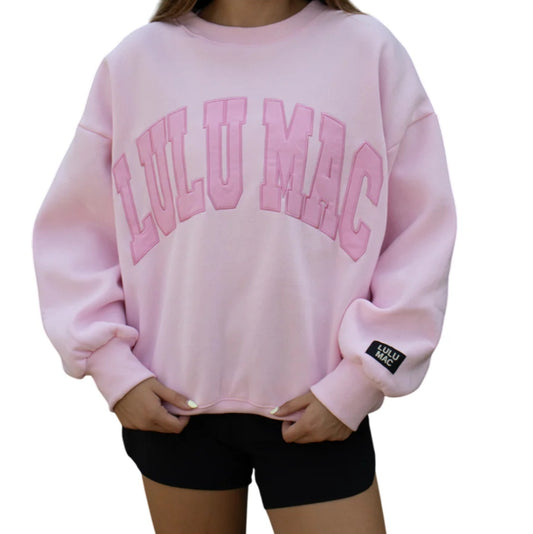 LULU MAC Sweatshirt: Monochrome Pink