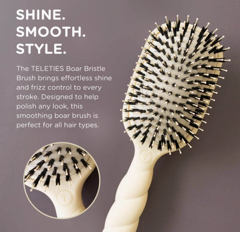 Teleties: Boar Bristle Hair Brush