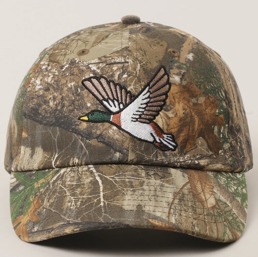 Flying Mallard Embroidered Trucker Hat