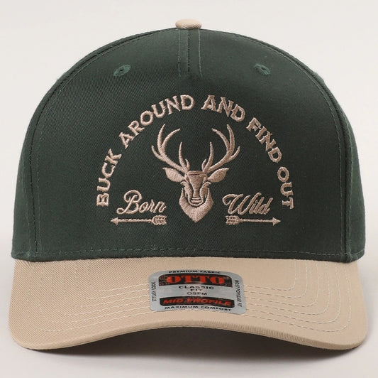 Buck Around Embroidered Trucker Hat